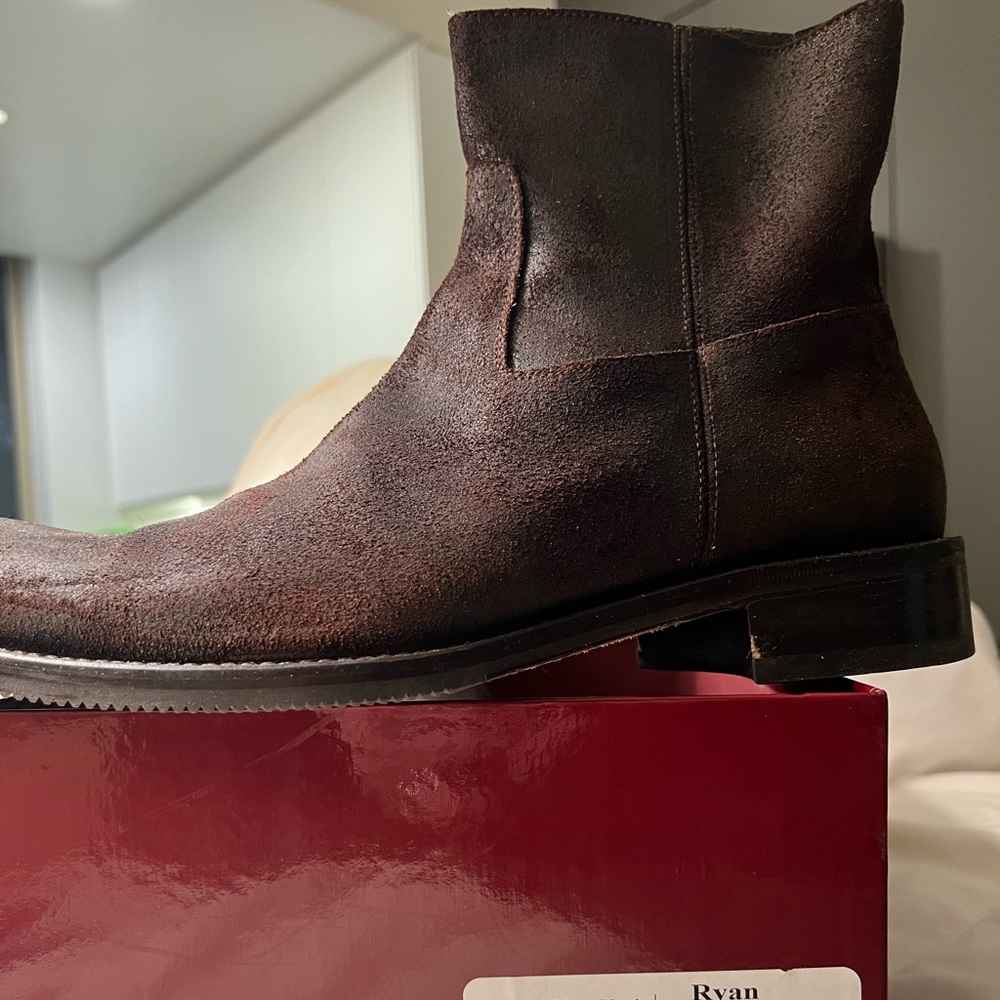 To Boot New York - Ryan Distressed Boots - Brown - Size 10